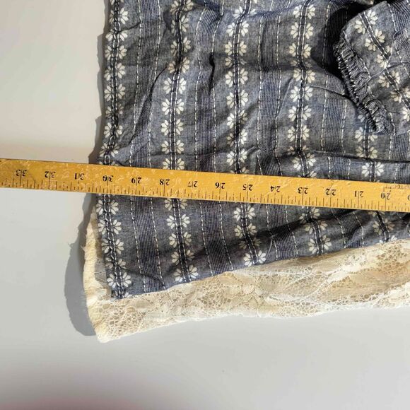 Ryu Anthropologie Peasant Dress Lace Detail Spring Cottagecore Tie Back Medium - Picture 13 of 15